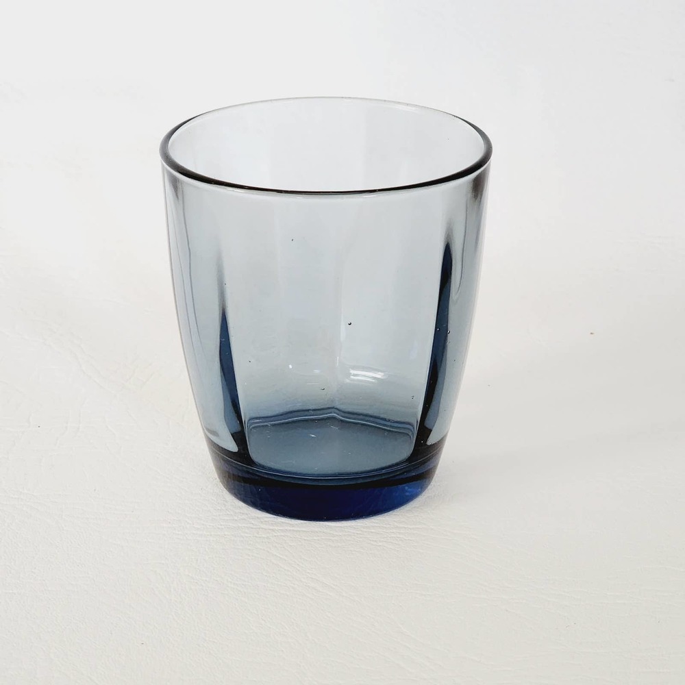Bormioli Rocco, "Pulsar" Glass Water Ocean Blue, Set of 3 Rocks Glasses - Picture 2 of 9